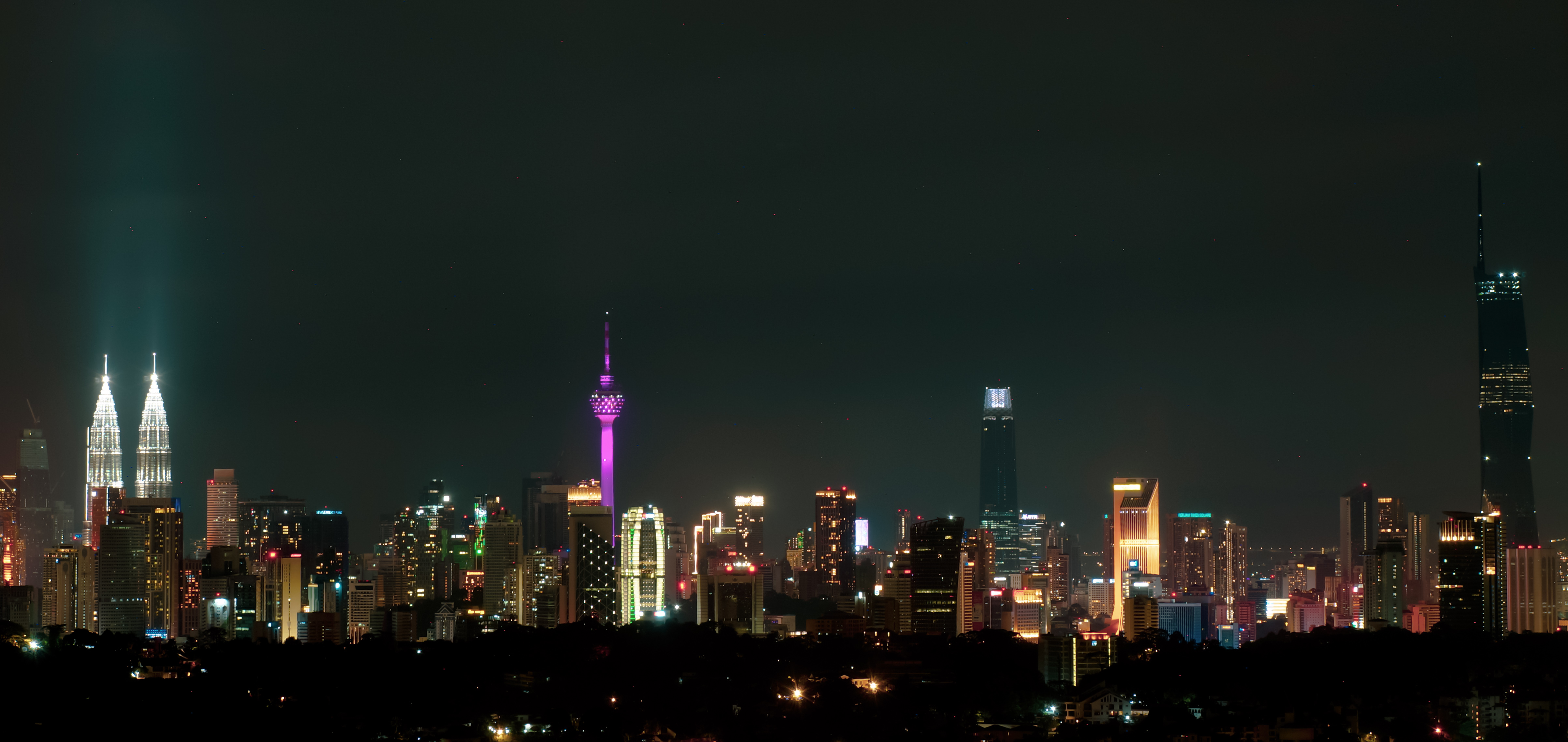 Kuala Lumpur financial skyline